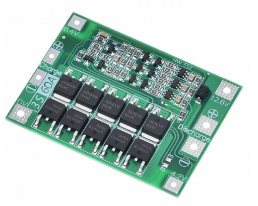 Плата защиты с балансировкой BMS 3S 40A , 12,6V , для сборок аккумуляторов.