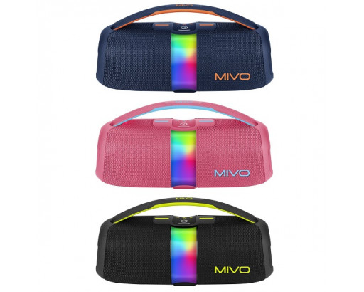Портативная Bluetooth колонка MIVO M76 (60W , IPX6, Aux-in, USB, Bluetooth 6.0, 5000mAh, RGB)