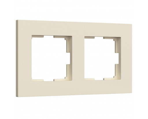 WERKEL Рамка Slab (Айвори матовый) на 2 поста    W0022962