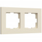 WERKEL Рамка Slab (Айвори матовый) на 2 поста    W0022962