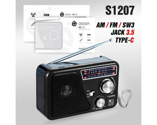 Радиоприёмник deespi RE-13 (USB, microSD, AUX)