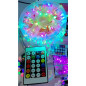 Умная USB гирлянда Роса мишура RGB 10м, IP67, Bluetooth, пульт, D30