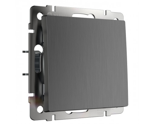 WERKEL Графит рифленый Выключатель 1-кл ПРОХОДНОЙ    WL01-SW-1G-2W / W1112004