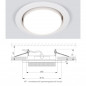 Точ. свет. Elektrostandard 1035 GX53 13W 106(80)х5 белый  a043127