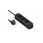 Сетевой фильтр MIVO MC-303 3 розетки + 3 USB, 2,4A 2м 4000W , 16A черный