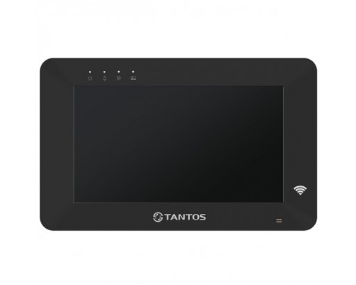 Монитор видеодомофона, цв.  Rocky HD Wi-Fi (Black) (LCD 7", AHD/CVI/TV, сенсорн, 1080р/720p, отправка уведомлений на смартфон) Tantos
