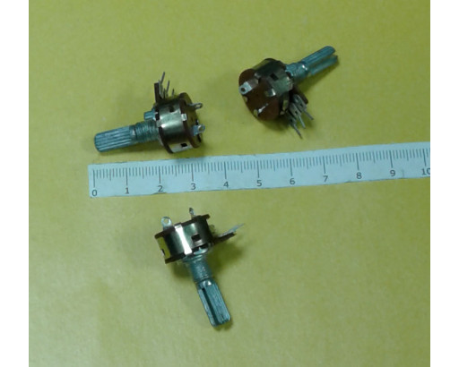 Потенциометр WH160 W/S B500K с выкл.