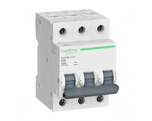 Автоматический выключатель Systeme electric City9 Set 3/50А C 4.5 kA  C9F34350