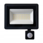 Прожектор Светодиодный с датчиком движения 50W 6400K  (4500lm)  2835SMD 165х165х52  черный SFL80-50 IP65 29524 Saffit