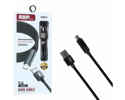 Кабель USB - Type-C MRM MR87t  (1 м) с дисплеем Super Fast Charge