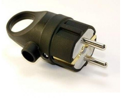 Вилка каучук с кольцом NE-AD2P+PE 1х16А 220-24V IP44 1102 (Турция)
