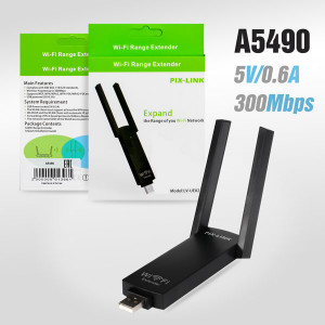 Усилитель WiFi сигнала LV-UE02 (300Mbps) питание от USB     УЦЕНКА (мятая коробка)