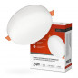 Панель LED RLP-FL 24W  160-260V 4000К 1680Лм d170(50-160) безрамочн. белая круг IP20 ASD/IN HOME