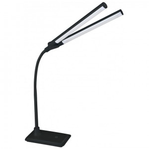Светильник настольный Camelion KD-794  C02 Черный  LED (10W, 2 плафона, 4000К, 220V, сенс. вкл-е, 4 ур. ярк.)