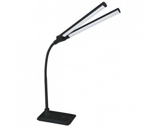 Светильник настольный Camelion KD-794  C02 Черный  LED (10W, 2 плафона, 4000К, 220V, сенс. вкл-е, 4 ур. ярк.)