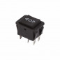 Переключатель SC-787 / KCD-2-223 (on)-off-(on) 6c Б/Ф (250V-16(4)А) с нейтралью большой ЧЕРНЫЙ