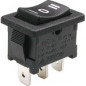 Переключатель RWB-204 / SC-768 3c, (on)-off-(on) нейтраль, черный, Б/Ф (250B-6A)      (Я)