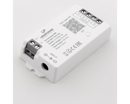 Контроллер для RGB лент WIFI C03 Tuya 15A, пульт, приложение, Алиса (голосовой помощник) LEDS POWER 006444