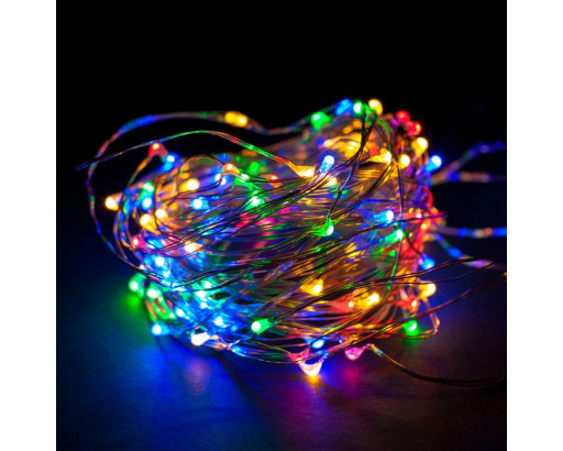 Гирлянда Нить USB Smart 10м, 100диодов, IP65, RGB, работа по Bluetooth, 210 динамич. режимов   (RGB-1)