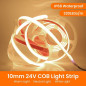 Гибкий неон 24V 10х7мм, SMD2835, IP65, 12W , кратность реза 50см, 4000К (Нейтральный Белый) COB-320-24V-IP68-6500K цена за 1м