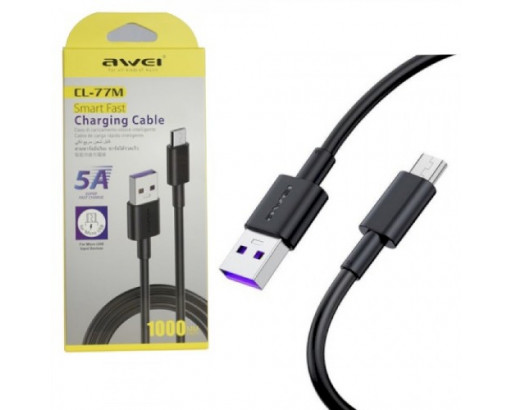 Кабель USB - Micro USB Awei CL-77 (1 м, 5A, Super fast charge)