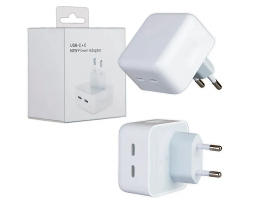 СЗУ 3,0А  50W 2хType-C 5V-20V=1,75А-3А (PD50W) Q50W
