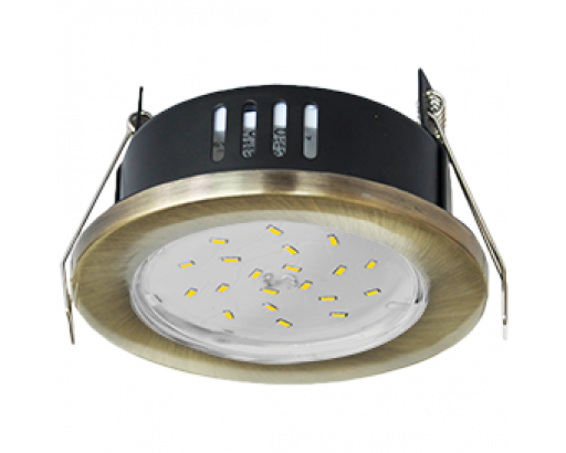 Точ. свет. Ecola GX53-H9 св-к IP65 Черненая бронза 98x55 FN5365ECB