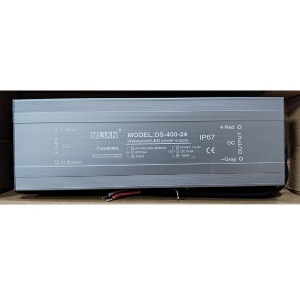 Блок питания для светодиодной ленты 24V IP67 400W (16,6А) (244х74х39) DS-400-24 Mlian