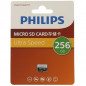 Карта памяти MicroSD256 Gb class 10(без ад.) Philips SDHC U3 256G A1 V30 (подходит для видеонаблюдения)