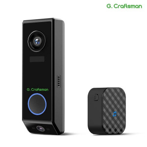 Умный видеозвонок G. Craftsman P10 (3MP+2MP, IP65, датчик.движ, Wi-Fi, ИК подсв. 10м, MicroSD до128Gb, аккум 5200mAh, APP: CloudEdge/ GCLink)