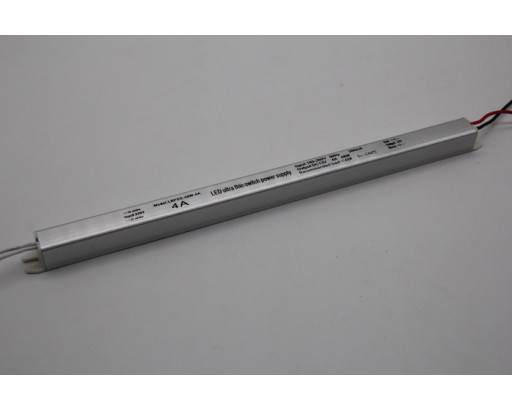 Блок питания для светодиодной ленты 12V IP20  48W (4A) открытый Super Slim (283х18х18) (312х18х18) алюминий   LBPSS-48-12 / DS4812LED