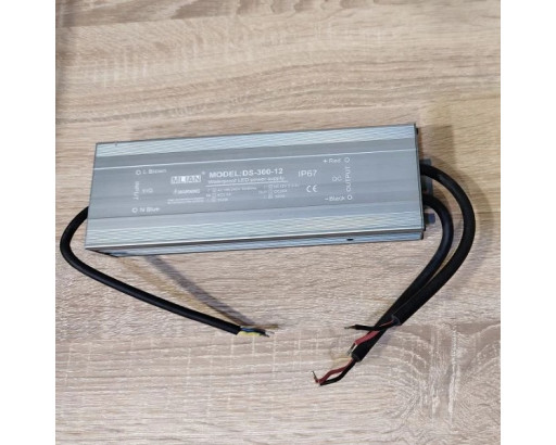 Блок питания для светодиодной ленты 12V IP67 300W (25) (222х67,5х40) DS-300-12 Mlian