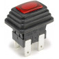 Кнопка Ф с подсветкой 16А (влагозащищенная) 220V  (кр, зел)   Sc-7097