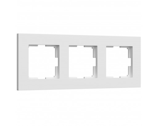 WERKEL Рамка Slab (Белый матовый) на 3 поста    W0032961