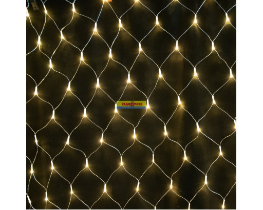 Гирлянда     Сетка  шир.200сm x выс.200сm, Теплый белый, белый провод, 480 LED, 16 режимов    (Я)